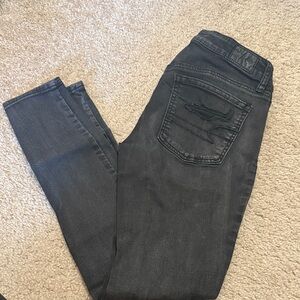 American Eagle Outfitters Distressed Black Jeans